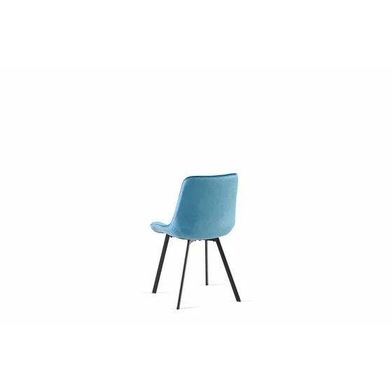 Scaun Faux, 51x57x80 cm, Stofa, Turcoaz picture - 6