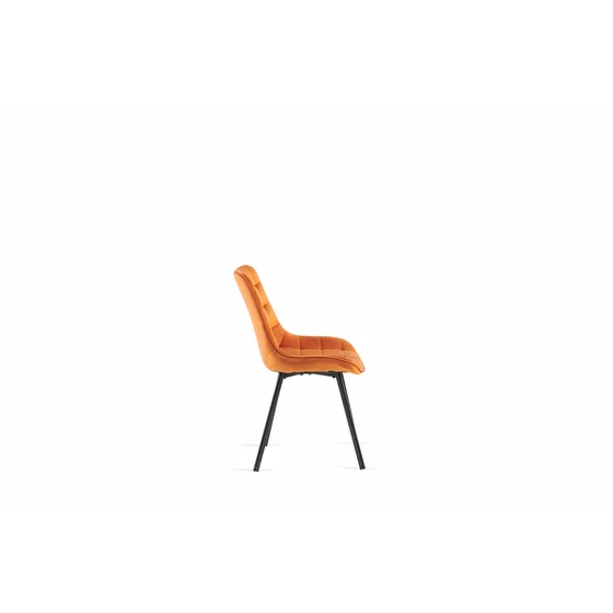 Scaun Faux, 51x57x80 cm, Stofa, Portocaliu picture - 5