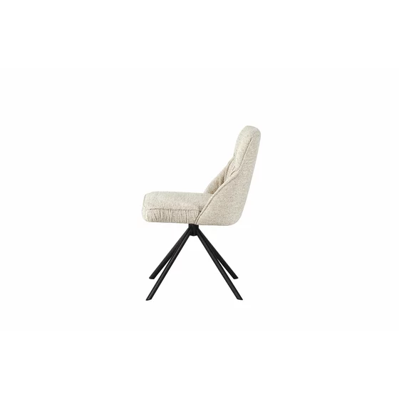 Scaun Flariz, 49.5x61x86 cm, Metal/Stofa, Cream picture - 3
