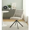 Scaun Flariz, 49.5x61x86 cm, Metal/Stofa, Cream picture - 5