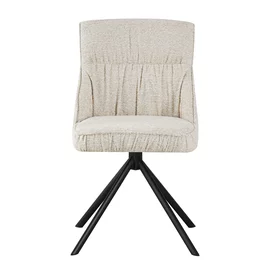 Scaun Flariz, 49.5x61x86 cm, Metal/Stofa, Cream