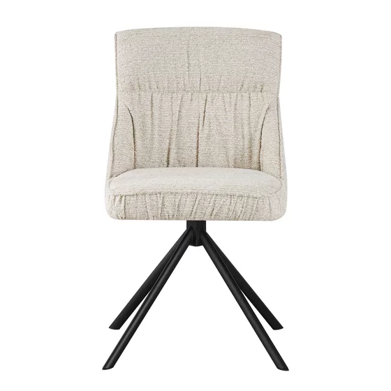 Scaun Flariz, 49.5x61x86 cm, Metal/Stofa, Cream picture - 2