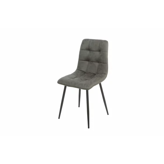 Scaun Fulop, 45x53.5x89.5 cm, Metal/Microfibra, Gri picture - 1