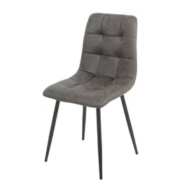 Scaun Fulop, 45x53.5x89.5 cm, Metal/Microfibra, Gri