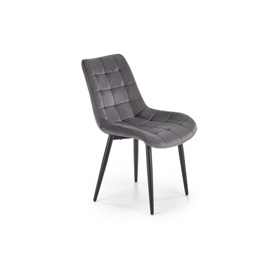 Scaun Ganso, 51x61x85 cm, Catifea, Gri picture - 1