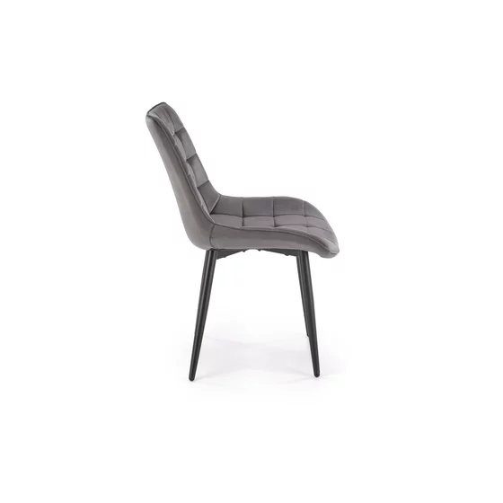 Scaun Ganso, 51x61x85 cm, Catifea, Gri picture - 2