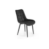 Scaun Ganso, 51x61x85 cm, Catifea, Negru picture - 1