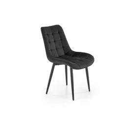Scaun Ganso, 51x61x85 cm, Catifea, Negru