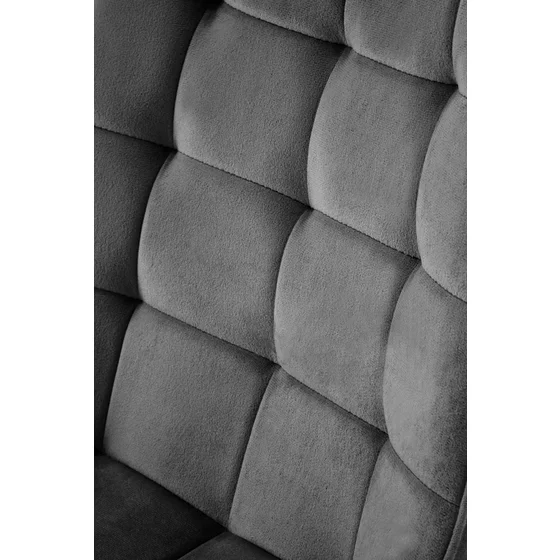 Scaun Ganso, 51x61x85 cm, Catifea, Negru picture - 4