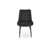 Scaun Ganso, 51x61x85 cm, Catifea, Negru picture - 5
