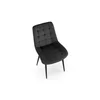 Scaun Ganso, 51x61x85 cm, Catifea, Negru picture - 6
