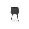 Scaun Ganso, 51x61x85 cm, Catifea, Negru picture - 7