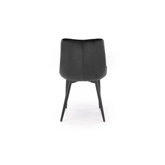 Scaun Ganso, 51x61x85 cm, Catifea, Negru picture - 7