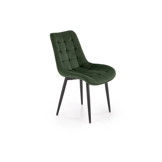 Scaun Ganso, 51x61x85 cm, Catifea, Verde Inchis picture - 1