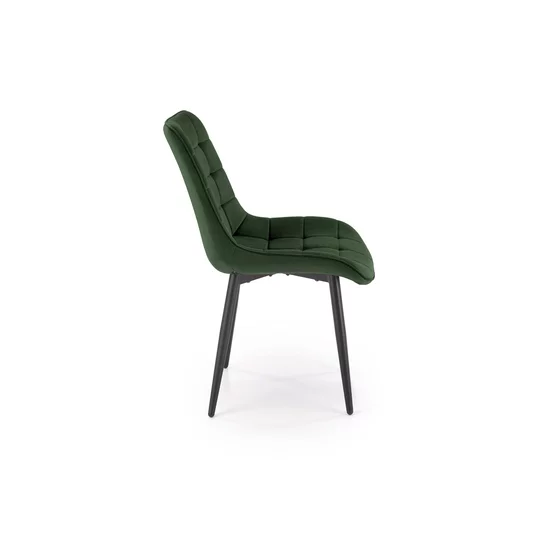 Scaun Ganso, 51x61x85 cm, Catifea, Verde Inchis picture - 2