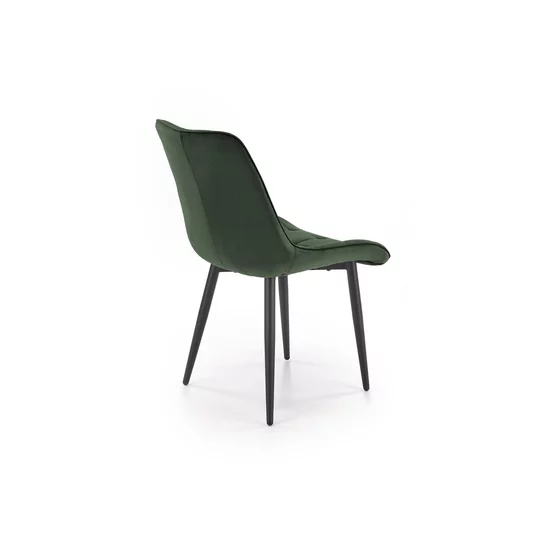 Scaun Ganso, 51x61x85 cm, Catifea, Verde Inchis picture - 3