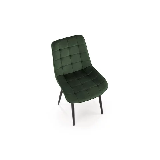 Scaun Ganso, 51x61x85 cm, Catifea, Verde Inchis picture - 7