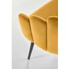 Scaun Hadsund 410, 52x62x85 cm, Catifea, Galben picture - 3