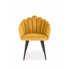 Scaun Hadsund 410, 52x62x85 cm, Catifea, Galben picture - 4