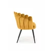 Scaun Hadsund 410, 52x62x85 cm, Catifea, Galben picture - 5