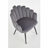 Scaun Hadsund 410, 52x62x85 cm, Catifea, Gri picture - 5