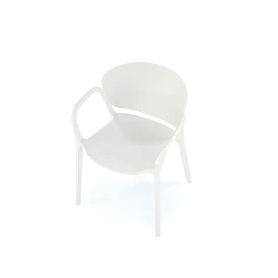 Scaun Hadsund 491, 60x56x76 cm, Polipropilena, Alb picture - 3