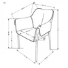 Scaun Hadsund 522, 68x62x83 cm, Stofa, Gri picture - 5