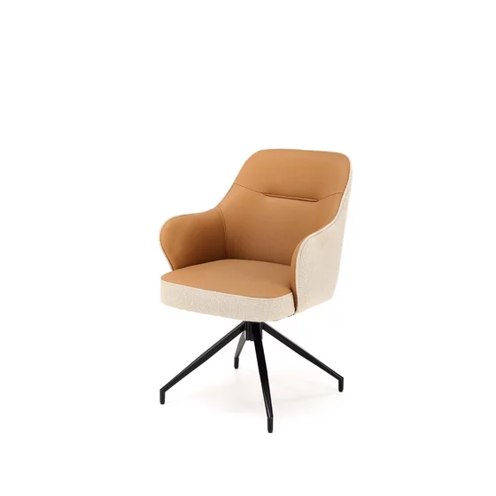 Scaun Hadsund 527, 60x65x85 cm, Stofa, Maro/Beige picture - 1
