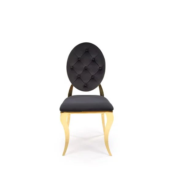 Scaun Hadsund 556, 48x52x96 cm, Auriu/Negru picture - 4