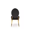 Scaun Hadsund 556, 48x52x96 cm, Auriu/Negru picture - 5