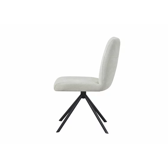 Scaun Hannah, 46.5x64x88 cm, Metal/Stofa, Beige picture - 2