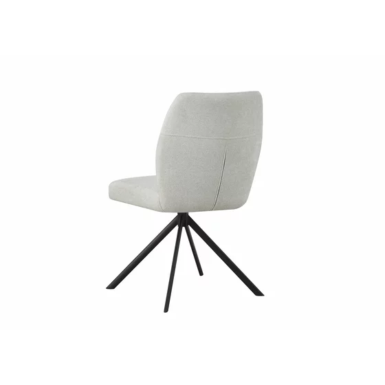 Scaun Hannah, 46.5x64x88 cm, Metal/Stofa, Beige picture - 3