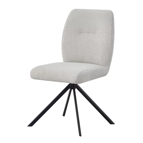Scaun Hannah, 46.5x64x88 cm, Metal/Stofa, Beige picture - 1