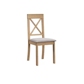 Scaun Haris, 43.5x47.5x94 cm, Stejar Bianco/Beige
