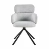 Scaun Harp, 61x57x84 h cm, Stofa, Gri Deschis picture - 2