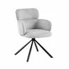 Scaun Harp, 61x57x84 h cm, Stofa, Gri Deschis picture - 1