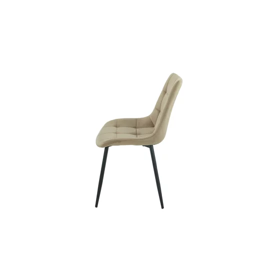 Scaun Helda, 50x58x83.5 h cm, Catifea, Beige picture - 3