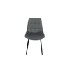 Scaun Helda, 50x58x83.5 h cm, Catifea, Gri picture - 2