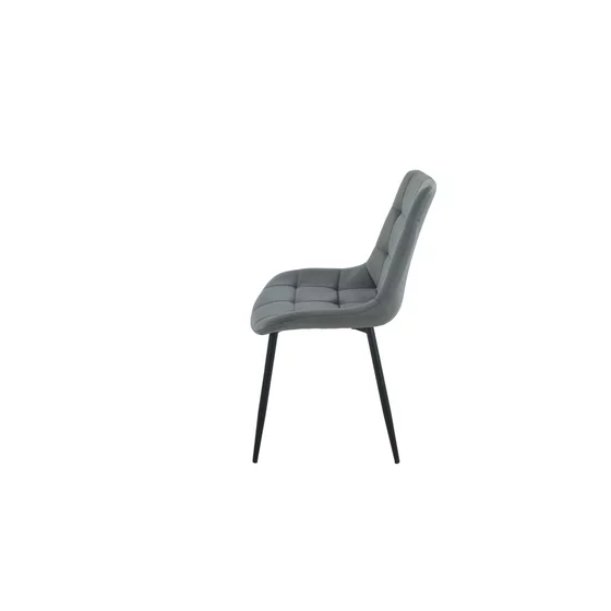 Scaun Helda, 50x58x83.5 h cm, Catifea, Gri picture - 3
