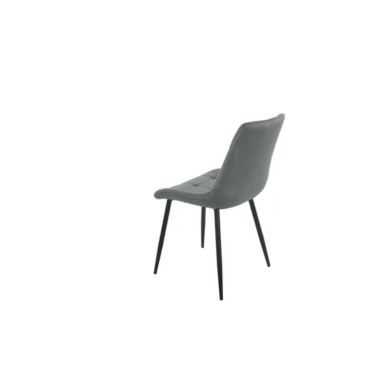 Scaun Helda, 50x58x83.5 h cm, Catifea, Gri picture - 4