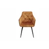 Scaun Houston, 57x59x84 cm, Metal/Catifea, Cognac picture - 2