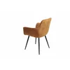Scaun Houston, 57x59x84 cm, Metal/Catifea, Cognac picture - 4