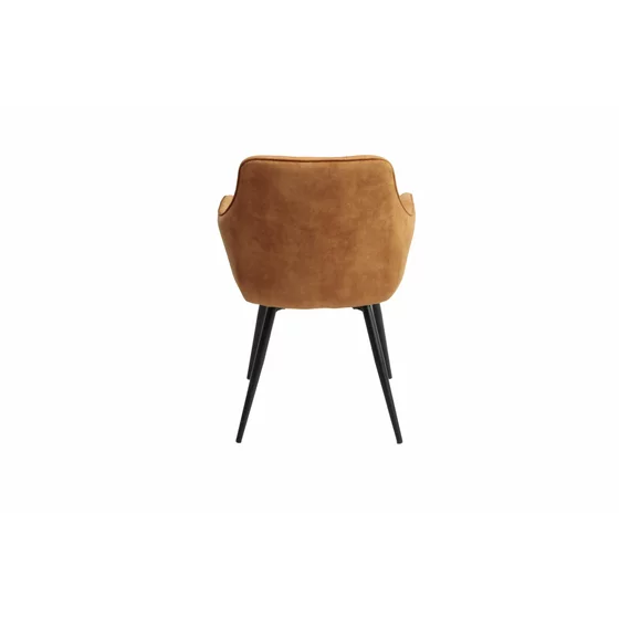 Scaun Houston, 57x59x84 cm, Metal/Catifea, Cognac picture - 5