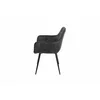 Scaun Houston, 57x59x84 cm, Metal/Catifea, Gri Inchis picture - 3