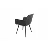 Scaun Houston, 57x59x84 cm, Metal/Catifea, Gri Inchis picture - 4