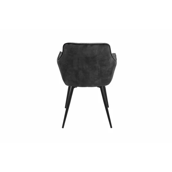Scaun Houston, 57x59x84 cm, Metal/Catifea, Gri Inchis picture - 5