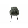 Scaun Houston, 57x59x84 cm, Metal/Catifea, Verde picture - 2