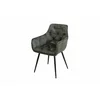 Scaun Houston, 57x59x84 cm, Metal/Catifea, Verde picture - 1