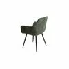 Scaun Houston, 57x59x84 cm, Metal/Catifea, Verde picture - 4