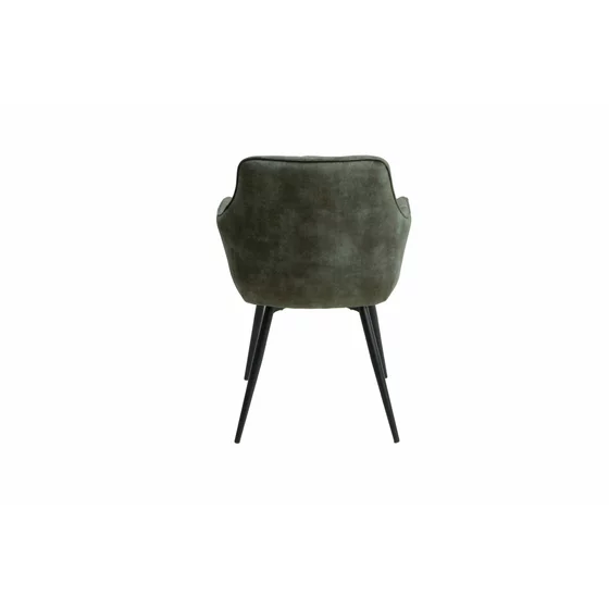 Scaun Houston, 57x59x84 cm, Metal/Catifea, Verde picture - 5